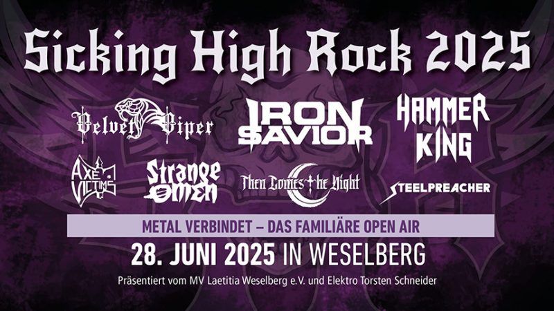 8. Sicking High Rock – Open-Air-Festival am 28. Juni 2025 in Weselberg