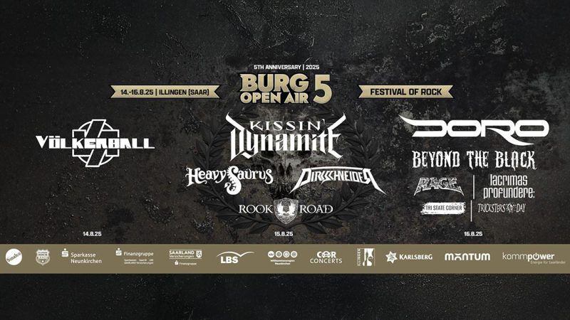Burg Open Air Illingen 2025: Metal und Rock pur zum Jubiläum