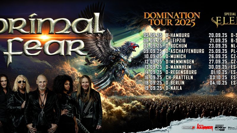 Primal Fear kommen mit neuem Album auf „Domination Tour 2025“