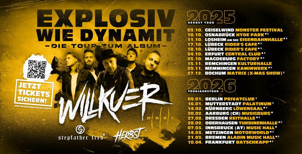 Explosiv wie Dynamit – Willkuer live on Tour mit neuem Album „Drei“