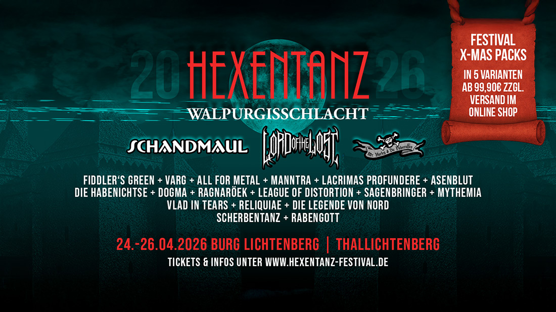 Vom 24. bis 26. April: 18. Hexentanz-Festival 2026 auf Burg Lichtenberg
