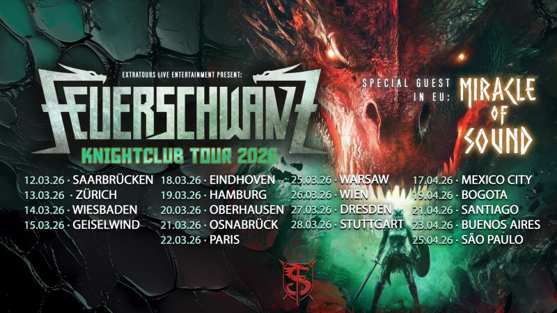 Feuerschwanz eröffnen den „Knightclub“ und laden zur großen Metal-Party 2026 ein