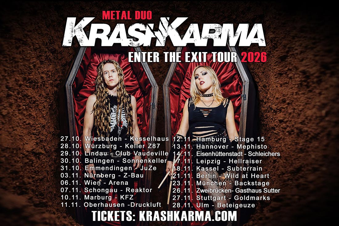 KrashKarma bringen neues Album „Enter The Exit“ im Herbst 2026 auf die Bühne