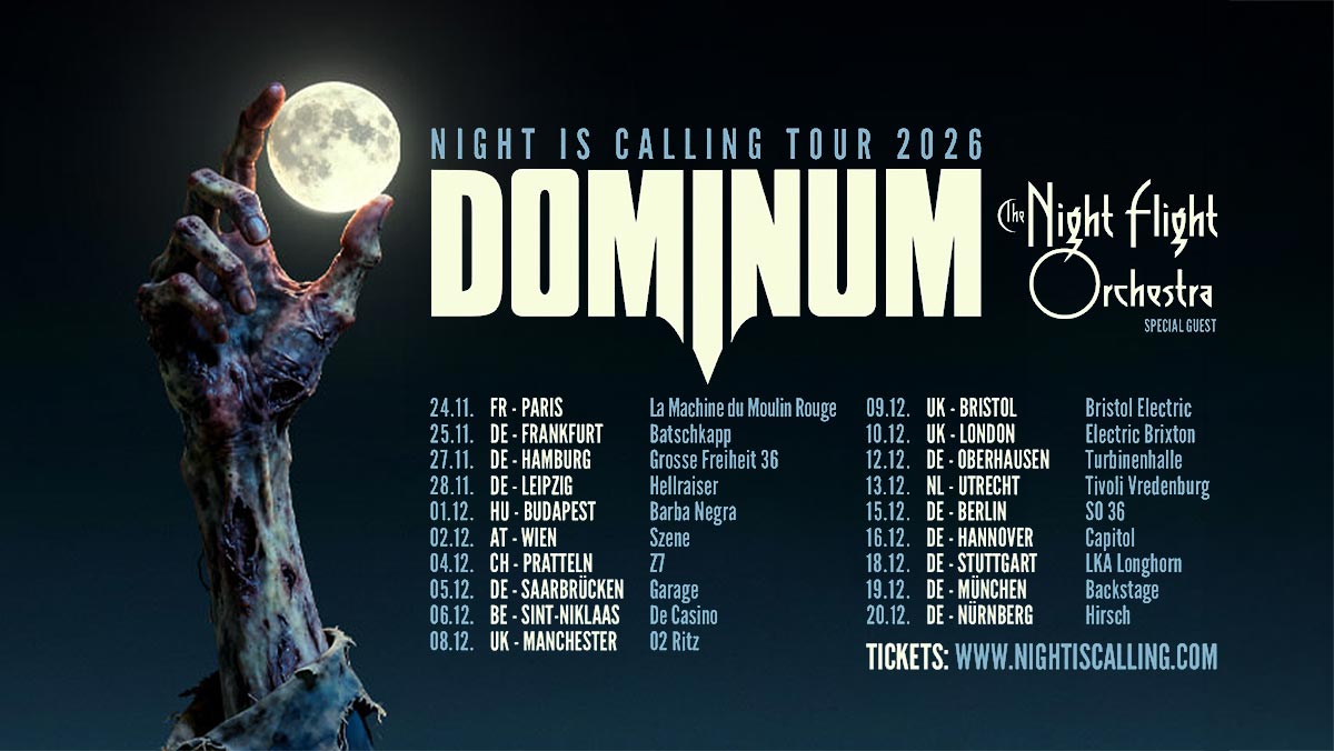 Wenn die Nacht ruft: Dominum kündigen „Night Is Calling Tour 2026“ für Europa an