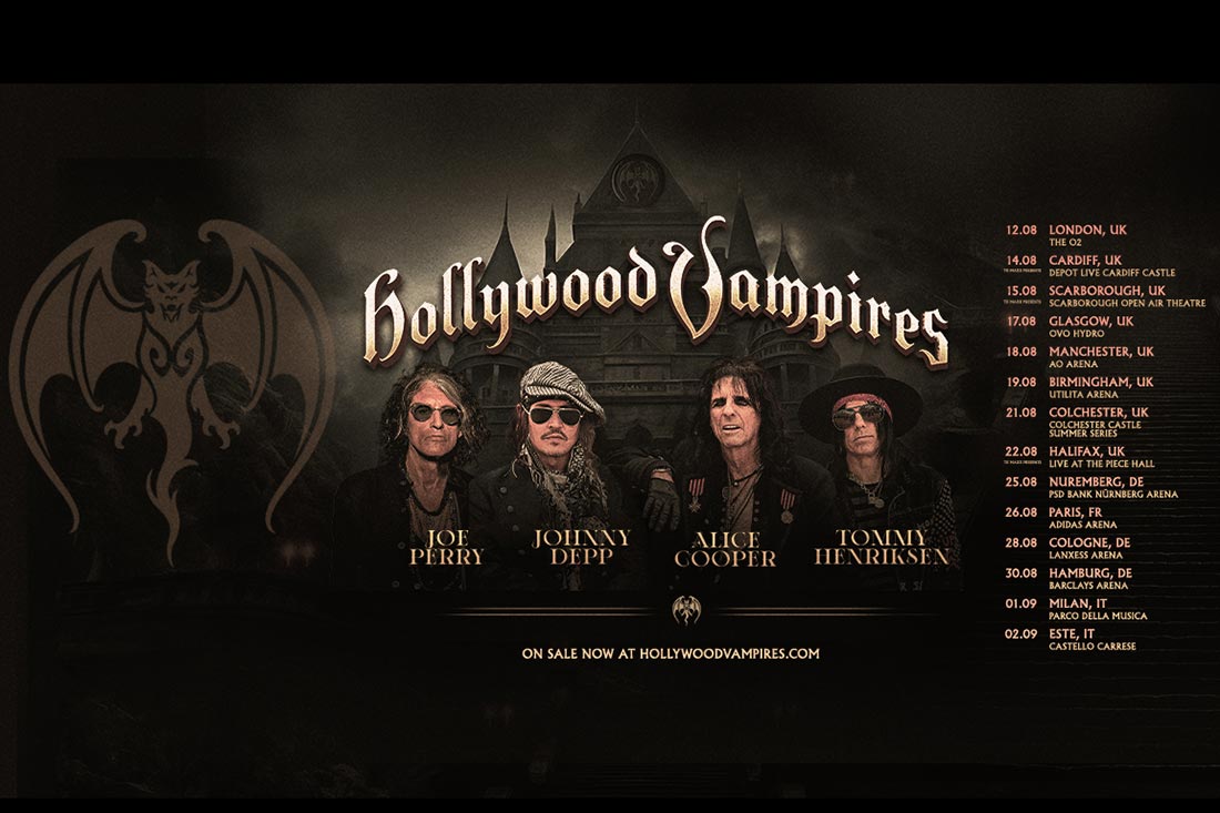 Hollywood Vampires: „UK & European Tour 2026“ mit drei Shows in Deutschland