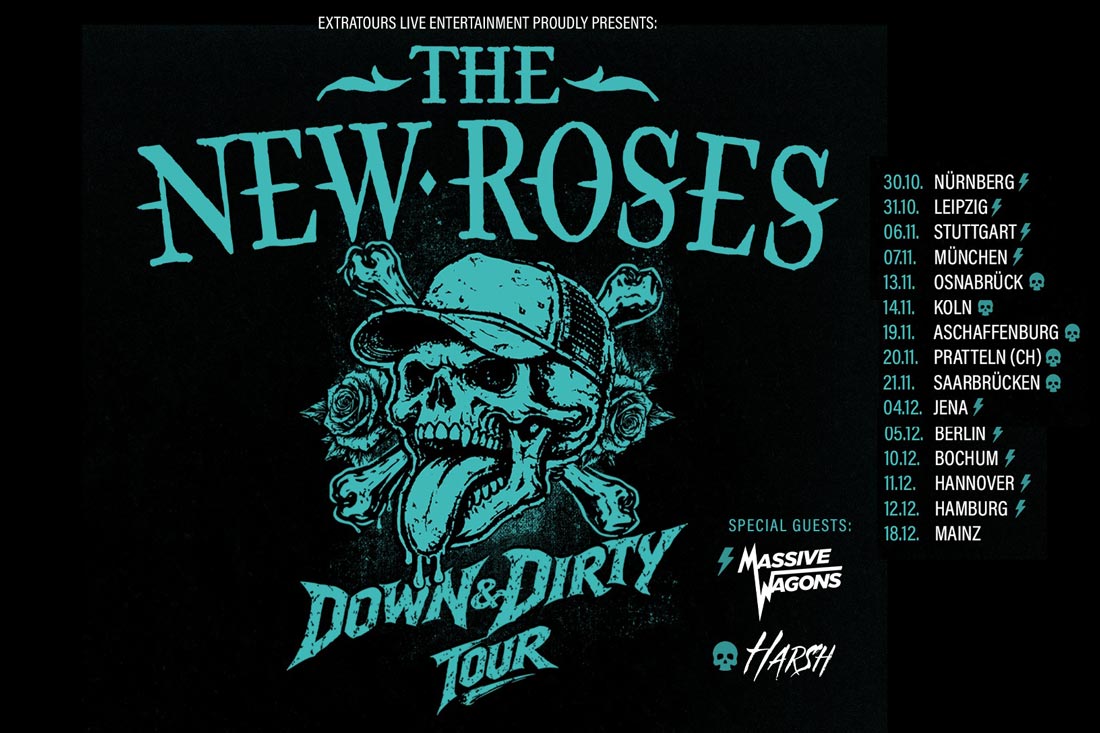 The New Roses gehen auf „Down & Dirty Tour 2026“