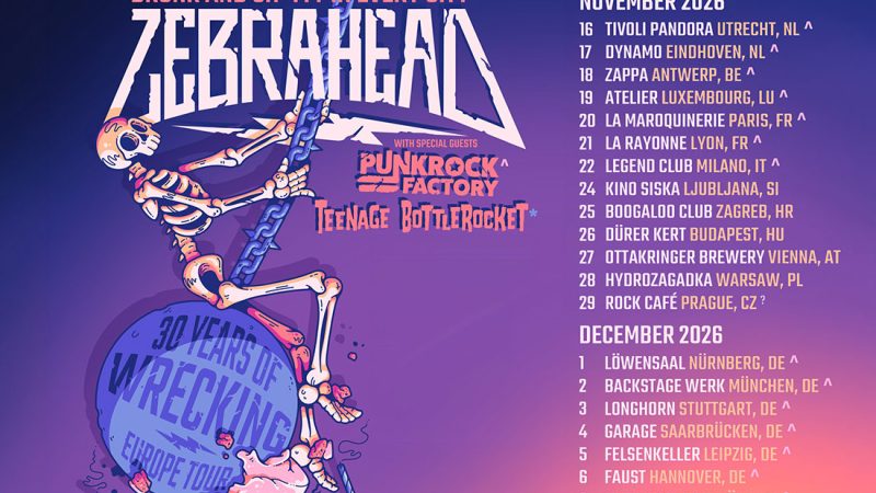 Zebrahead zelebrieren 30-jähriges Jubiläum mit großer Deutschlandtour
