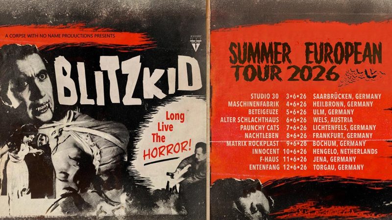 Blitzkid gehen auf Summer European Tour 2026
