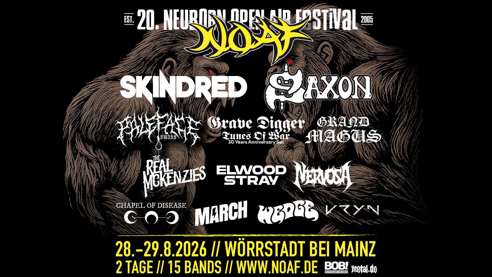 Metal in Wörrstadt: NOAF 2026 präsentiert breit aufgestelltes Line-up