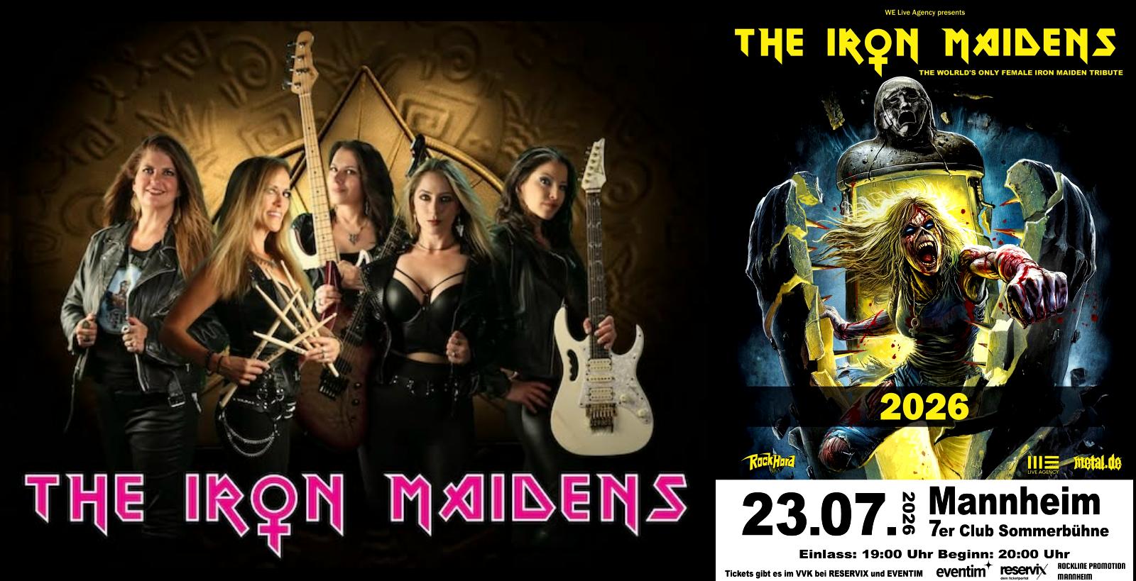 The Iron Maidens auf der Sommerbühne des 7er Club, Mannheim.