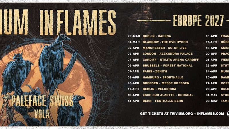 In Flames und Trivium kündigen Co-Headline-Tour für April 2027 an