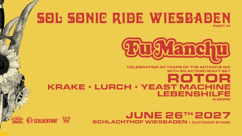 Schlachthof Wiesbaden: SOL SONIC RIDE VI kündigt Headliner und fünf weitere Bands an
