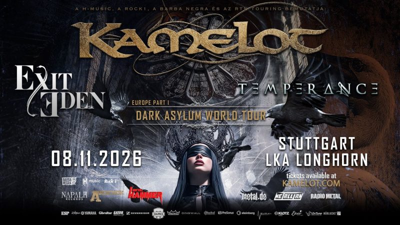 Kamelot kommen mit der „Dark Asylum World Tour“ nach Stuttgart ins LKA