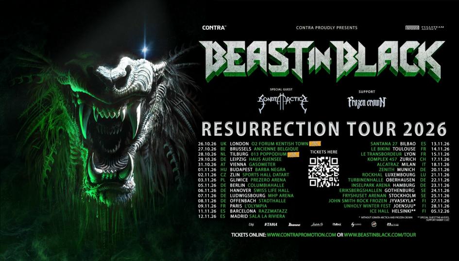 Beast in Black kommen mit der „Resurrection Tour“ nach Ludwigsburg