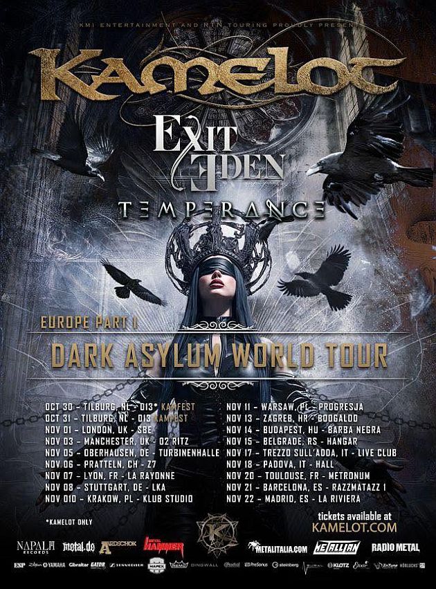 Kamelot - Dark Asylum World Tour 2026